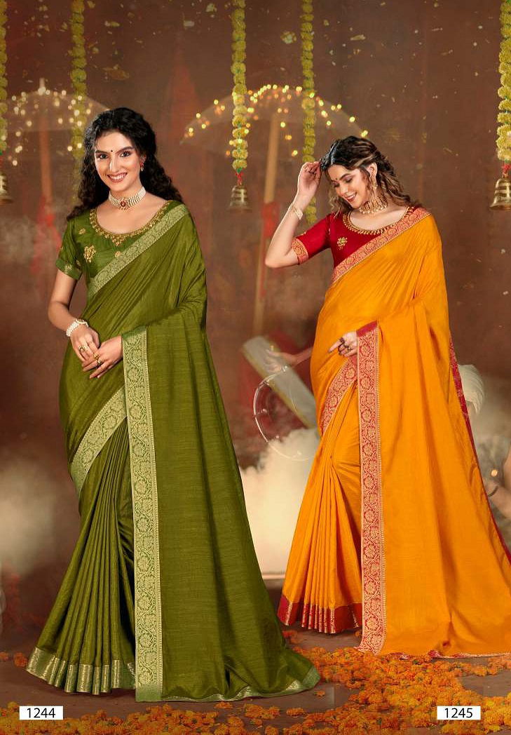 Laxminam Rajsthan Royals New Exclusive Wear Designer Vichitra Silk Saree Collection